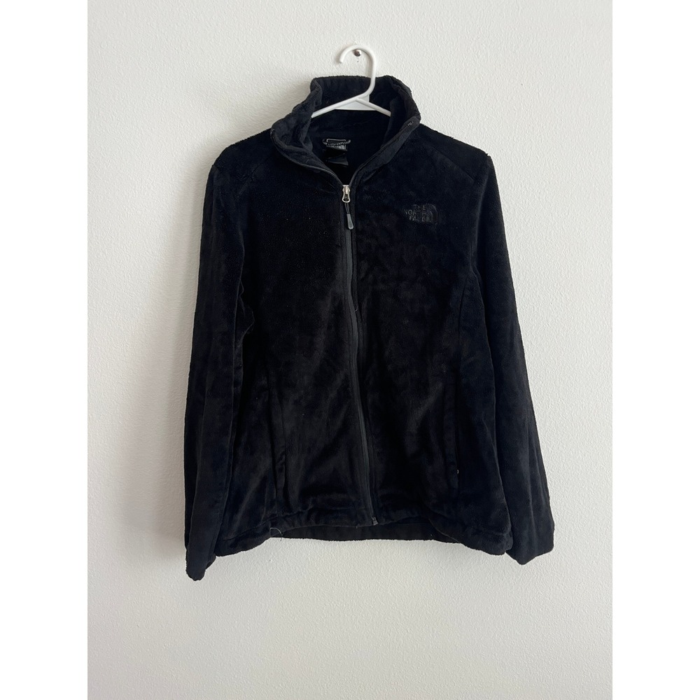The North Face Osito Fleece Jacket Black Full Zip High Pile Plush Soft S/P‎